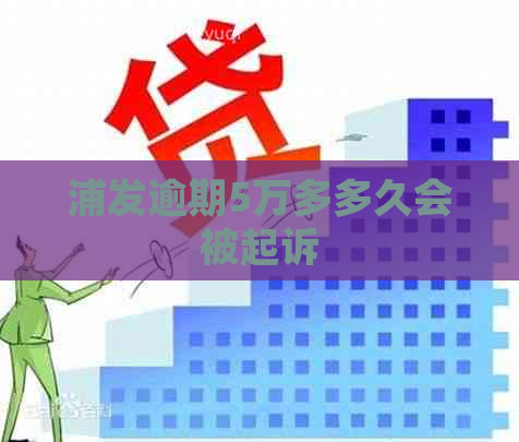 浦发逾期5万多多久会被起诉