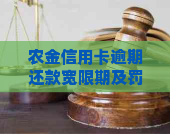 农金信用卡逾期还款宽限期及罚息政策解读：我可以逾期几天还款？