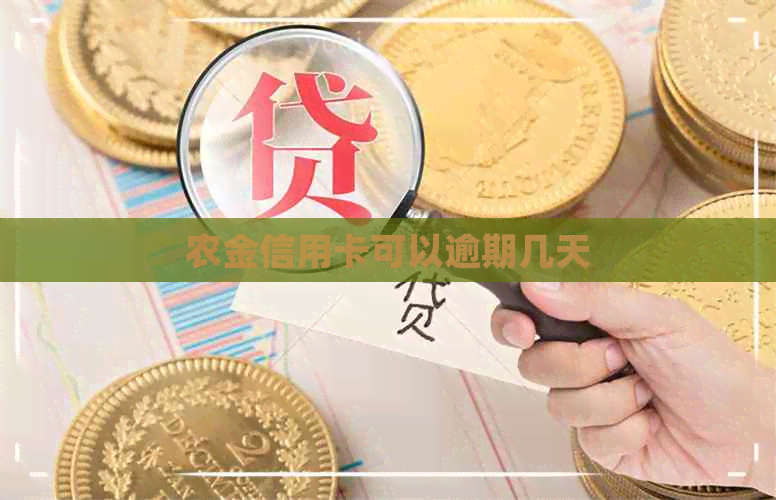 农金信用卡可以逾期几天