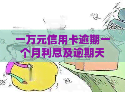 一万元信用卡逾期一个月利息及逾期天数和总还款金额计算