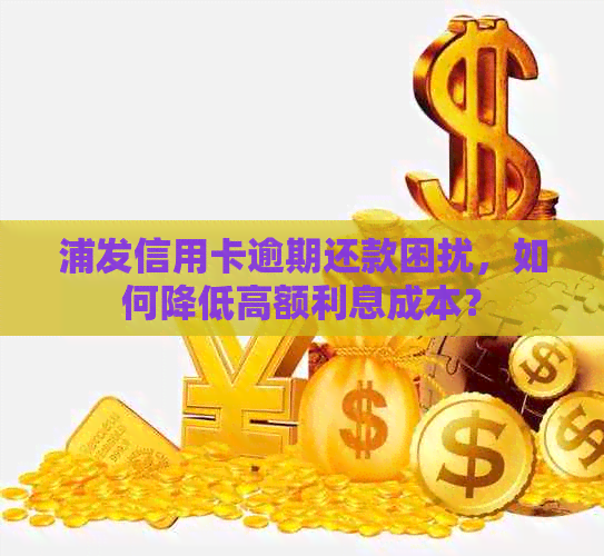 浦发信用卡逾期还款困扰，如何降低高额利息成本？