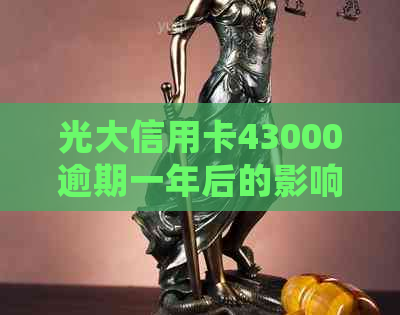 光大信用卡43000逾期一年后的影响及处理方法全面解析