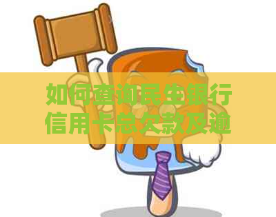 如何查询民生银行信用卡总欠款及逾期情况？