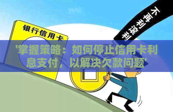 '掌握策略：如何停止信用卡利息支付，以解决欠款问题'