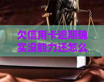 欠信用卡逾期确实没能力还怎么办：刑事责任与解决办法