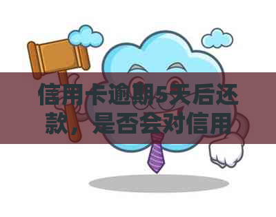 信用卡逾期5天后还款，是否会对信用产生影响？