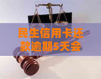 民生信用卡还款逾期5天会有影响吗？怎么办？