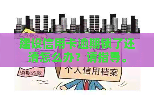 建设信用卡逾期锁了还清怎么办？请指导。