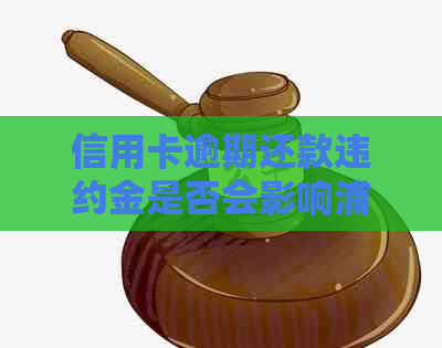 信用卡逾期还款违约金是否会影响浦发银行信用记录及评估？