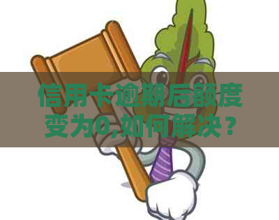 信用卡逾期后额度变为0,如何解决？了解恢复信用额度的全攻略！