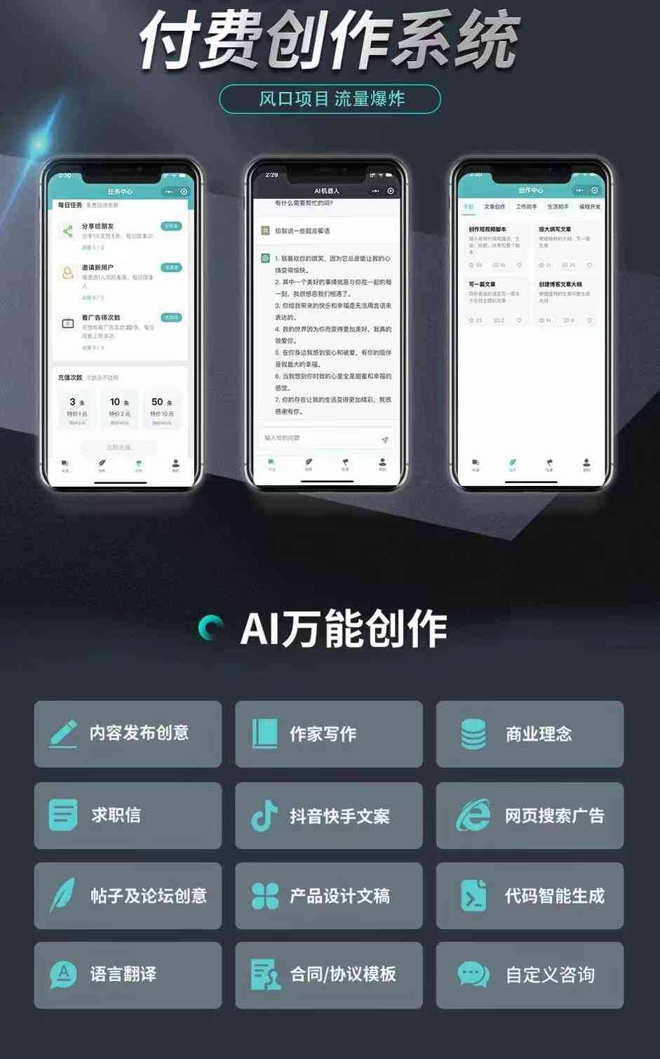 '智能AI驱动的创新文案创作助手'-ai智能文案入口