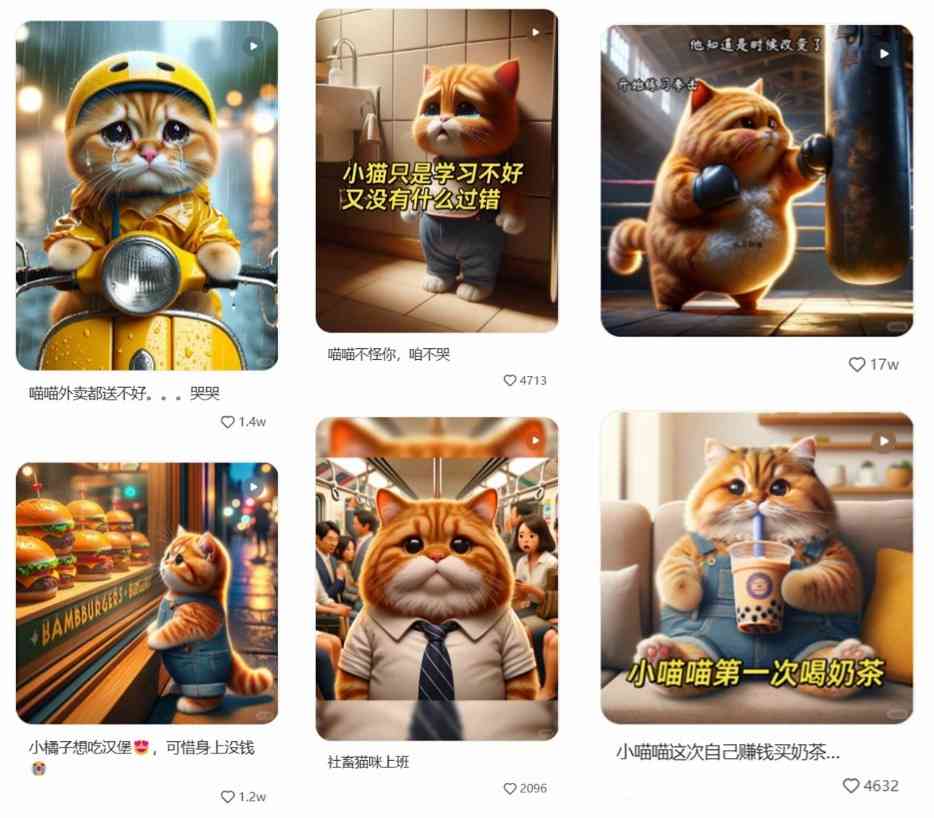 ai绘画猫变人文案