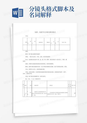 脚本创作模板：构建你的故事框架