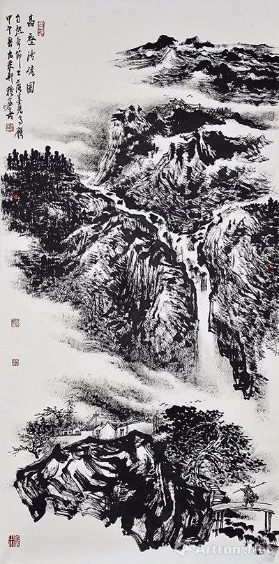 中国国画展览精选山水画作 汇聚历代名家艺术精华