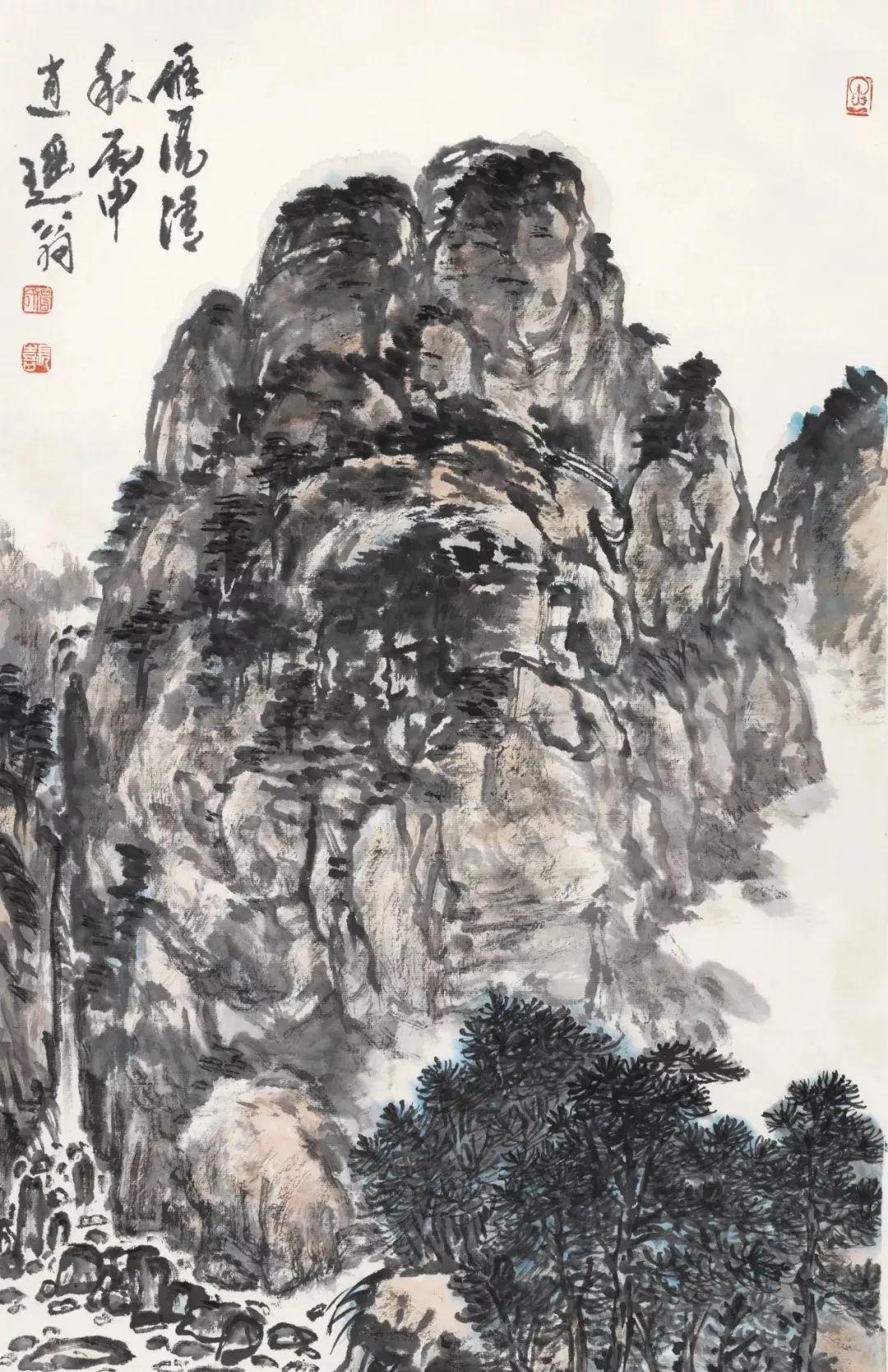 中国国画展览精选山水画作 汇聚历代名家艺术精华