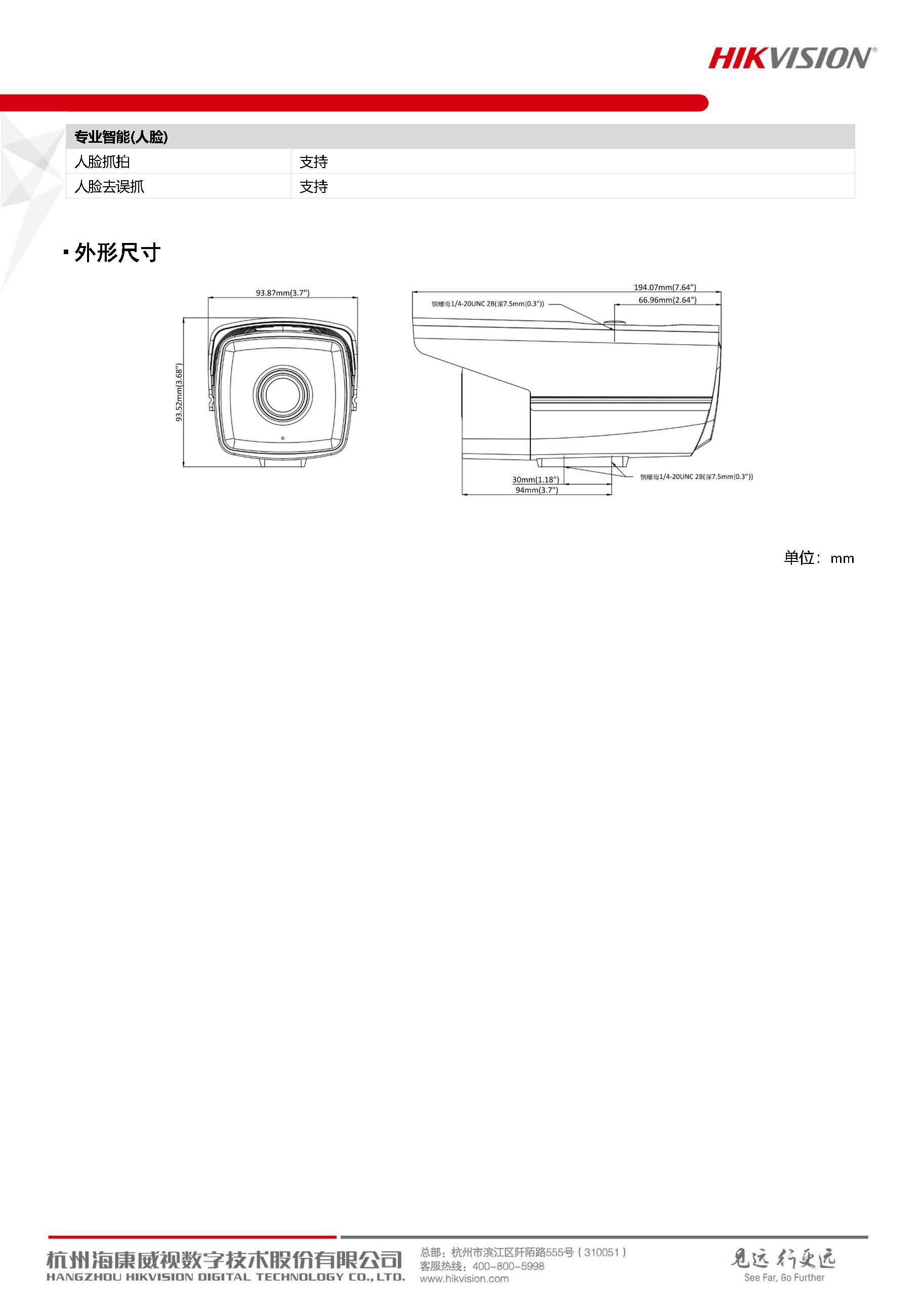 海康ai摄像机检测报告