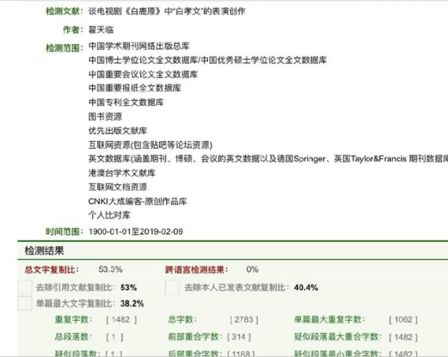 大学论文查重率分析